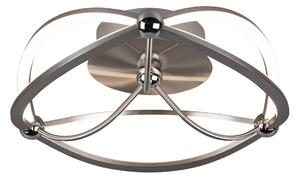 Lampada da soffitto moderna a LED CHARIVARI argento Trio 621210107