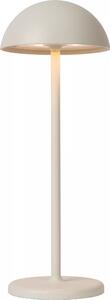 Lampada da tavolo a LED ricaricabile JOY bianca 1,5 W, luce bianca calda 215 lm, alluminio, dimensioni: 32 x 11,5 x 11,5 cm, IP54, Lucide