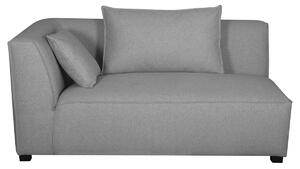 Modulo angolare sinistro per divano in tessuto grigio chiaro PLURIEL