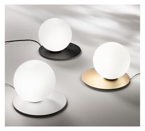 SNAIL LAMPADA DA TAVOLO MODERNA DIFFUSORE A SFERA IN VETRO E BASE IN METALLO 3 COLORI LAMPADINA G9