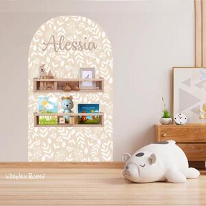 Tutte le decorazioni murali Arco Boho con fiori e piante Azzurro - Adesivi Murali per Bambini