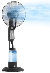 HOMCOM Ventilatore Nebulizzatore a 3 Velocità, Oscillazione 75° e Nebulizzazione Regolabile, Nero | Aosom Italy
