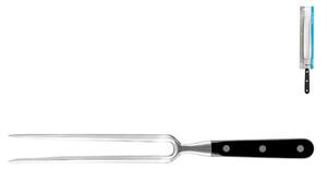 Forchettone Professional in acciaio inox con manico rivettato in abs nero cm 18