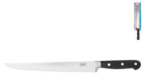 Coltello arrosto Black&Steel in acciaio inox manico nero cm 23