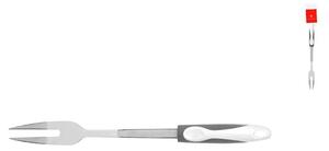 Forchettone inox manico antiscivolo grigio