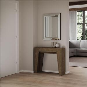 Consolle Allungabile NARROW in Legno Nobilitato Dimensioni 90x25xh 77 cm Allungabile fino a 181 Ospita 10 persone Colore Noce