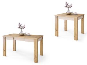 FONTE Rovere Artisan / Beige (Champagne) - CLASSICO TAVOLO DA CUCINA/SALONE ESTENDIBILE FINO A 130 cm!