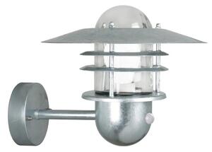 Nordlux - Lampada da parete per esterni con sensore AGGER 1xE27/60W/230V IP54 argento
