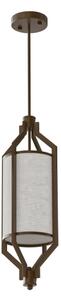 Open Design OR85877 - Lampada su asta ZUNDO 1xE27/15W/230V marrone/beige