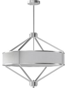 Open Design OR85822 - Lampadario a stelo ZUNDO 4xE27/15W/230V cromo opaco/bianco