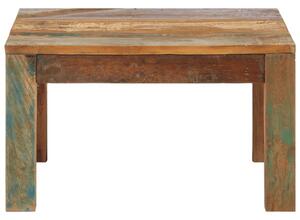 Tavolino da Salotto 60x60x35 cm in Legno Massello di Recupero