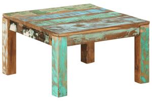 Tavolino da Salotto 60x60x35 cm in Legno Massello di Recupero
