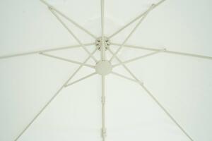 Ombrellone Decentrato Da Giardino In Alluminio Ø3m Bianco