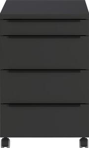 Armadietto color antracite su ruote 42x63x60 cm Mailand – Germania