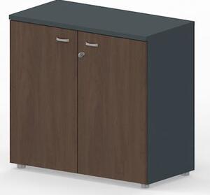 Libreria bassa c/ante battenti ARTEXPORT RAW 90x46x85H cm struttura an