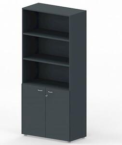 Libreria alta ante/vano a giorno ARTEXPORT RAW 90x46x200H cm struttura