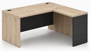 Scrivania direzionale ARTEXPORT RAW gamba legno 180x180x74H cm con all
