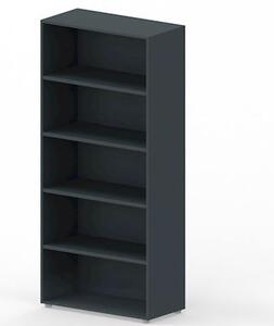 Libreria alta a giorno ARTEXPORT RAW 90x46x200H cm colore antracite