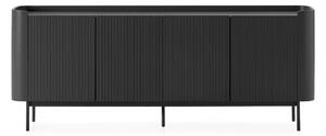 Cassettiera nera 200x80x40 cm Willa – MOME