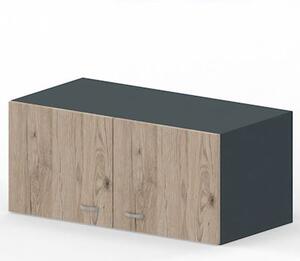 Libreria sopralzo c/ante battenti ARTEXPORT RAW 90x46x40H cm strutt an
