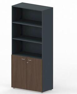 Libreria alta ante/vano a giorno ARTEXPORT RAW 90x46x200H cm strutt an
