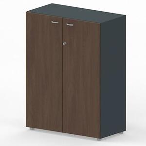 Libreria media c/ante battenti ARTEXPORT RAW 90x46x123H cm strutt. ant