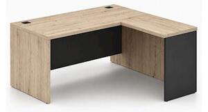 Scrivania direzionale ARTEXPORT RAW gamba legno 200x180x74H cm con all
