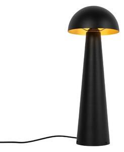 Lampada da terra per esterno nera 65 cm - Fungo
