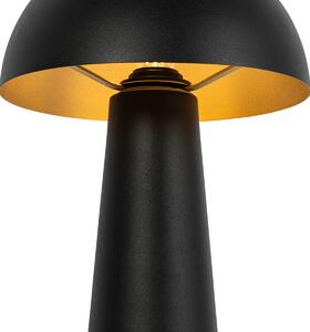 Lampada da terra per esterno nera 65 cm - Fungo
