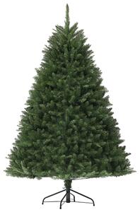 HOMCOM Albero di Natale Artificiale da 195 cm con 1838 Rami con Base in Acciaio per Interni, Verde