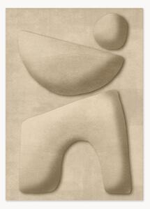 Quadro con cornice in legno di pino Texture