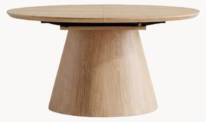 Tavolo allungabile ovale in legno di quercia Violette, 160 - 200 x 100 cm