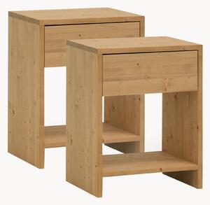 Set di 2 comodini in legno di abete Martina