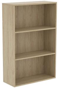 HOMCOM Libreria contenitore 3 scomparti con ripiano regolabile, 60x24x93 cm, legno naturale | Aosom Italy