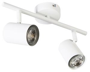 Faretto moderno bianco 2 luci orientabile - Jeana 2
