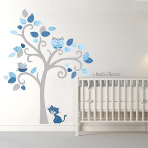 Alberi Albero Gattino - Adesivi Murali per Bambini