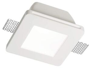 Ideal Lux Samba Square D77 faretto gesso da incasso con vetro
