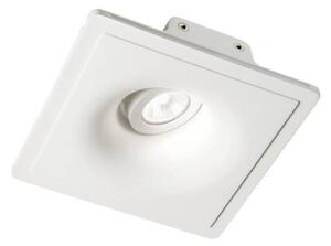 Ideal Lux Zephyr 155722 faretto da incasso in gesso attacco GU10 quadrato