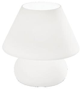 Ideal Lux Prato TL1 Small abat jour da comodino bianca in vetro E14 40W