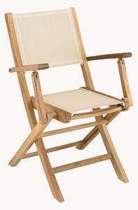 Set di 2 sedie da giardino pieghevoli in legno di teak Fun