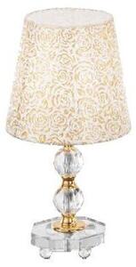 Ideal Lux Queen TL1 Small lampada da comodino classica in metallo dorato E27 60W