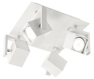 Ideal Lux Mouse PL4 plafoniera con faretti diffusori orientabili GU10