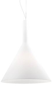 Ideal Lux Cocktail SP1 Big lampadario moderno soggiorno in vetro soffiato acidato bianco E27 60W