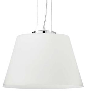 Ideal Lux Cylinder SP1 lampadario moderno in vetro soffiato bianco E27 60W