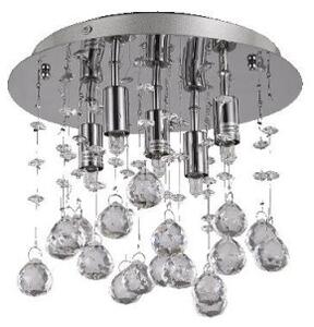 Ideal Lux Moonlight PL5 plafoniera led soffitto salone in cristallo molato G9