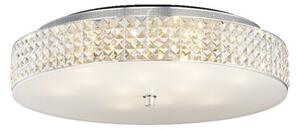 Ideal Lux Roma PL12 plafoniera moderna elegante per soggiorno moderno con elementi in cristallo G9