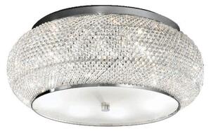 Ideal Lux Pashà PL10 plafoniera classica per soggiorno in cristallo molato E14 40W