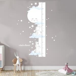 Metri crescita Metro crescita Moonlight - Adesivi Murali per Bambini