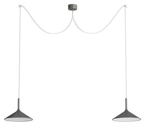 Rotaliana Dry H4 lampadario led sospensione in alluminio satinato