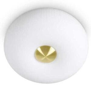 Ideal Lux Arizona PL2 plafoniera design moderno in vetro bianco